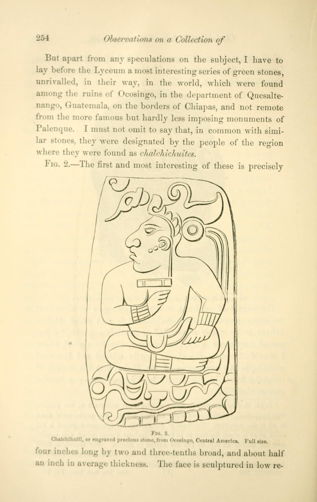 Page 254 of the Annals of the Lyceum of Natural History of New York showing historical scientific text and illustrations