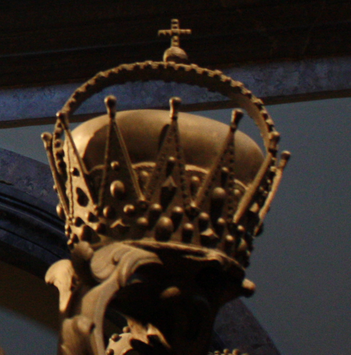 Archducal crown of Austria displayed in the Capuchin Crypt in Vienna