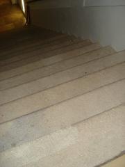 Stone staircase leading to the Capuchin Crypt under the Capuchin Church with Kaiserstein in Vienna