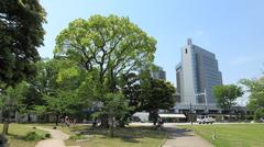 Tokyo Mizumachi adjacent to Sumida Park with traditional buildings