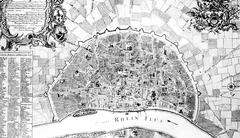 Copper engraving city map of Cologne by Reinhardt from 1752
