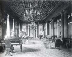 Interior view of the elegant Palais Todesco in Vienna with lavish decorations and ornate furnishings