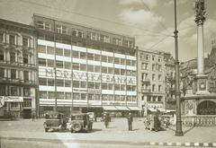 Budova Moravské banky building in Brno between 1930 and 1939