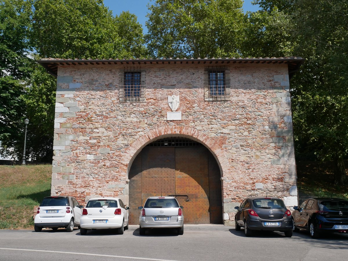 Casermetta San Pietro facade in Lucca Italy