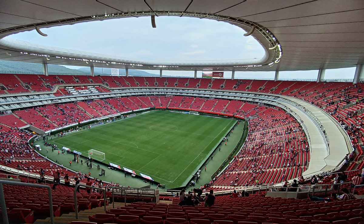 South end on the right side of Estadio Akron after a match between Guadalajara and Bravos de Juárez on July 2, 2022