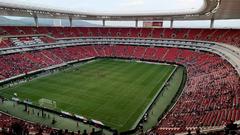 Right side of the south stand at Estadio Akron after match between Guadalajara and Bravos de Juárez on July 2, 2022
