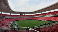 South middle left section of Estadio Akron after a soccer match between Guadalajara and Bravos de Juárez on July 2, 2022