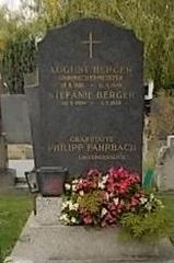 Philipp Fahrbach grave site with tombstone in a cemetery
