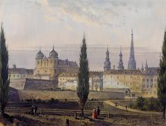 Historical cityscape of Vienna with intricate architectural details and classic European buildings