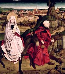 Painting depicting the Flight into Egypt from the Schotten Altarpiece