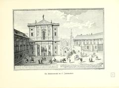 Vintage illustration from Altwiener Bilderbuch showing historic Vienna views