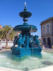 Beautiful fountain in Porto city