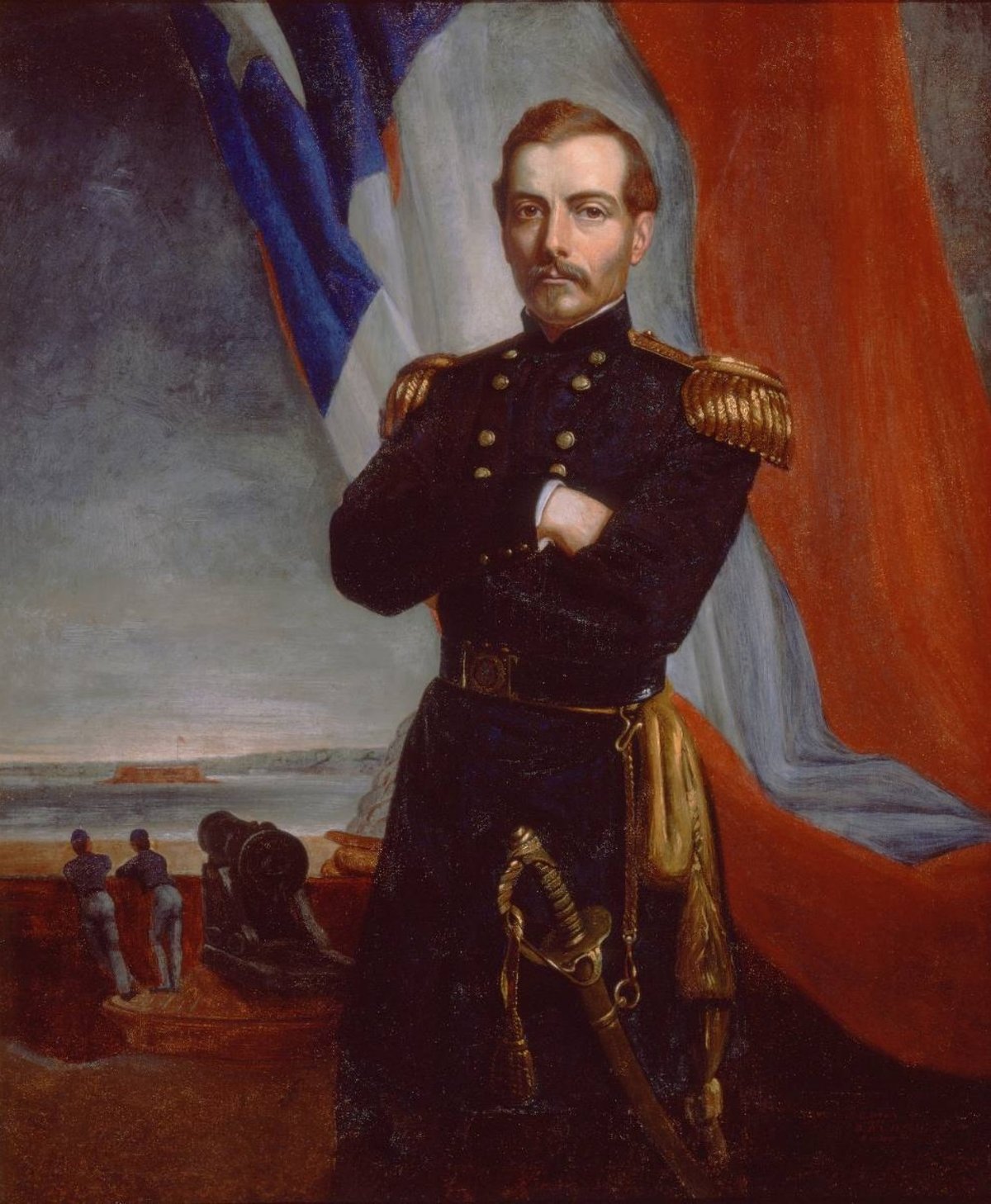 Portrait of General P. G. T. Beauregard in oil on canvas