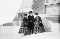Sir George-Étienne Cartier with his daughters historical photograph