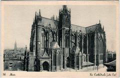 East side view of Metz Cathedral in France