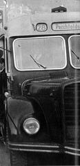 Bus line 28 of Vienna Public Transport in 1953 heading to Perchtoldsdorf