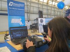 MassDOT Aeronautics Division flight simulators at Logan Airport Expo Day 2015