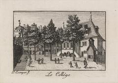 Collège building in Geneva, 1822 etching