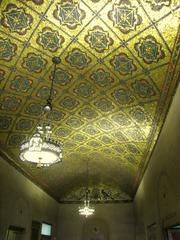 Architectural detail of the Maccabees Building at Wayne State University in Detroit Michigan