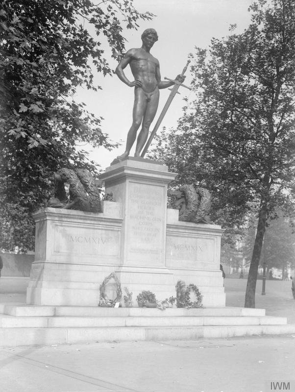 The Machine Gun Corps Memorial at Hyde Park Corner London