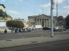 Musee Rath building in Geneva with manicured garden in front