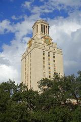 Main Building of the University of Texas at Austin under clear blue sky