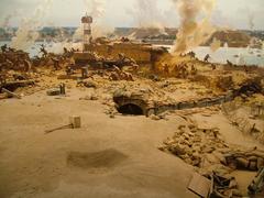 Panoramic view of the 6th of October Panorama in Cairo with cityscape and historical landmarks