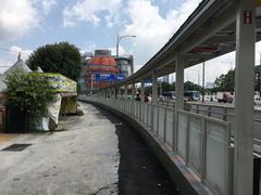 Covered walkway along Jalan Cheras leading to Sunway Velocity Shopping Complex from Maluri MRT Station