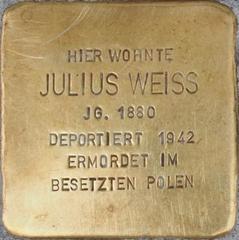Stolperstein Dedicated To Julius Weiss