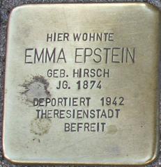 Stolperstein Dedicated To Emma Epstein