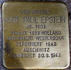 Stolperstein Dedicated To Kurt Paul Epstein