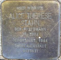 Stolperstein Dedicated To Alice Therese Stahn