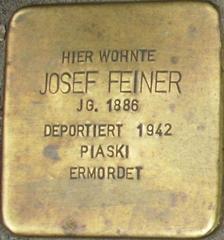 Stolperstein Dedicated To Josef Feiner
