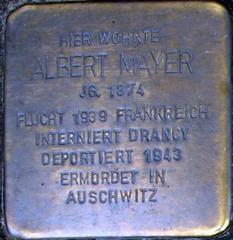 Stolperstein Dedicated To Albert Mayer