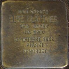 Stolperstein Dedicated To Else Blättner
