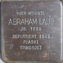 Stolperstein Dedicated To Abraham Laub