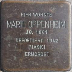 Stolperstein Dedicated To Marie Oppenheim