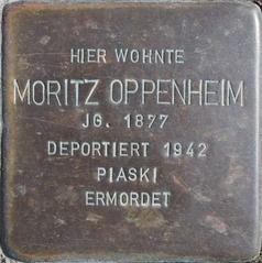 Stolperstein Dedicated To Moritz Oppenheim
