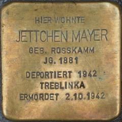 Stolperstein Dedicated To Jettchen Mayer