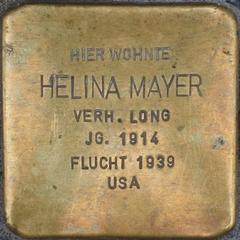 Stolperstein Dedicated To Helina Mayer
