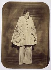 Mime Deburau as Pierrot character by Félix Tournachon Nadar and Adrien Tournachon, vintage photographic portrait