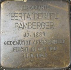 Stolperstein Dedicated To Berta Bamberger