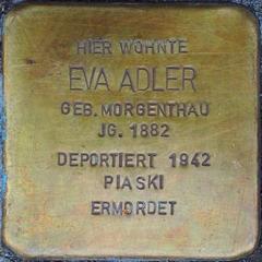 Stolperstein Dedicated To Eva Adler