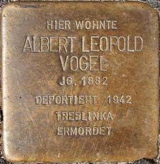 Stolperstein Dedicated To Albert Leopold Vogel