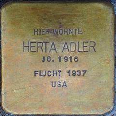 Stolperstein Dedicated To Herta Adler
