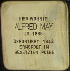 Stolperstein Dedicated To Alfred May