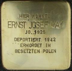 Stolperstein Dedicated To Ernst Josef May