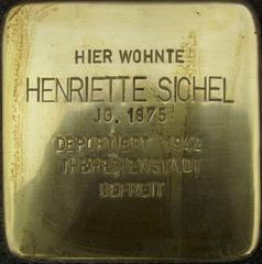 Stolperstein Dedicated To Henriette Sichel