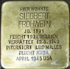 Stolperstein Dedicated To Siegbert Frohwein