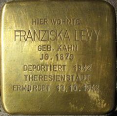 Stolperstein Dedicated To Franziska Levy
